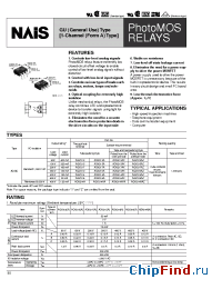 Datasheet AQV214AZ manufacturer Nais