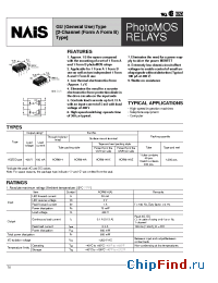 Datasheet AQW614 manufacturer Nais
