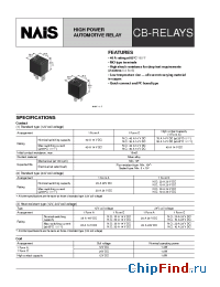 Datasheet CB1F-T-RM12V производства Nais