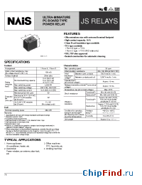 Datasheet JS1-18V производства Nais