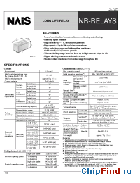 Datasheet NR-HL2D-1V производства Nais