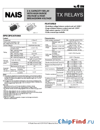 Datasheet TX2-H-4.5V производства Nais