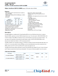 Datasheet NT128D64SH4BBGM-6K производства Nanya