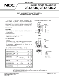 Datasheet 2SA1646-Z производства NEC