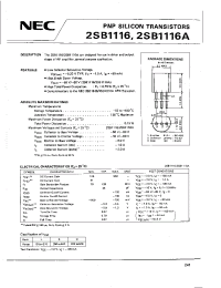 Datasheet 2SB1116A производства NEC