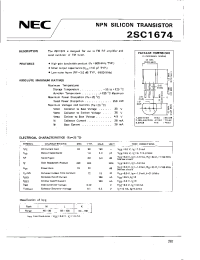 Datasheet 2SC1674 производства NEC