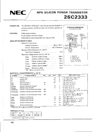 Datasheet 2SC2333 производства NEC