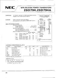 Datasheet 2SD794A производства NEC