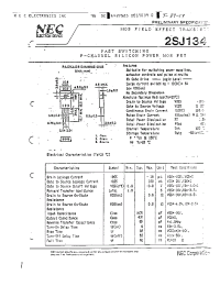 Datasheet 2SJ134 производства NEC