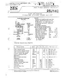 Datasheet 2SJ140 производства NEC