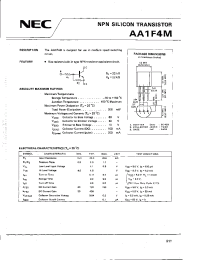 Datasheet AA1F4M производства NEC