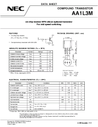 Datasheet AA1L3M производства NEC