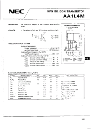 Datasheet AA1L4M производства NEC