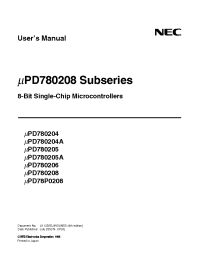 Datasheet D780206GF производства NEC
