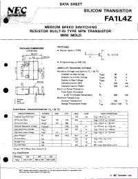 Datasheet FA1L4Z manufacturer NEC