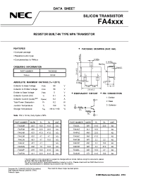 Datasheet FA4A4Z manufacturer NEC