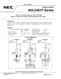 Datasheet NDL5422P производства NEC