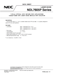 Datasheet NDL7605P1C производства NEC
