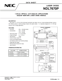 Datasheet NDL7670PC производства NEC