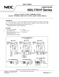 Datasheet NDL7701P1C производства NEC