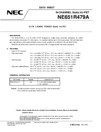Datasheet NE651R479A производства NEC
