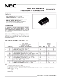 Datasheet NE662M04-T2 производства NEC