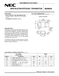 Datasheet NE69039 производства NEC