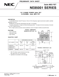 Datasheet NE8500100-RG производства NEC