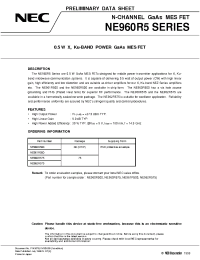 Datasheet NE960R5 производства NEC