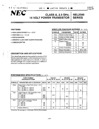 Datasheet NEL2301 производства NEC