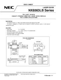 Datasheet NX8563LB405-BA производства NEC