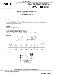 Datasheet SVFC1D475M manufacturer NEC