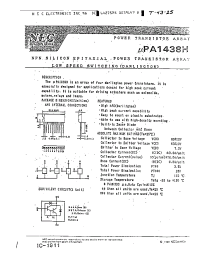 Datasheet UPA1438H производства NEC
