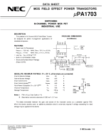 Datasheet UPA1703 производства NEC