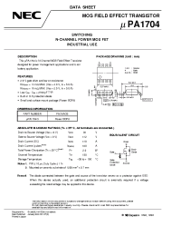 Datasheet UPA1704 производства NEC