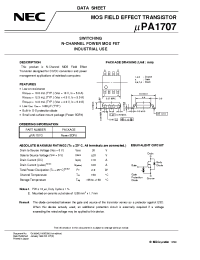 Datasheet UPA1707 производства NEC