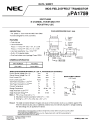 Datasheet UPA1759 производства NEC