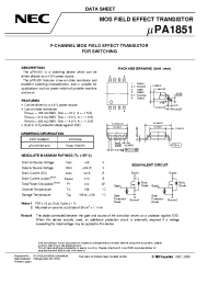 Datasheet UPA1851GR-9JG производства NEC