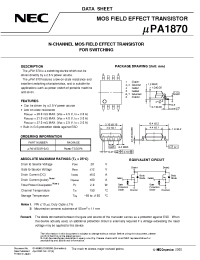 Datasheet UPA1870GR-9JG производства NEC