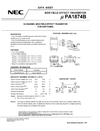 Datasheet UPA1874B производства NEC