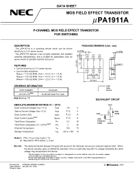 Datasheet UPA1911A производства NEC