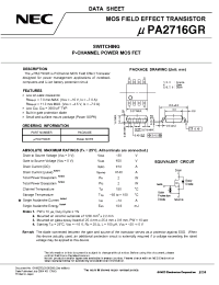 Datasheet UPA2716GR производства NEC