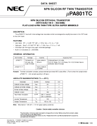 Datasheet UPA801T производства NEC