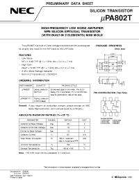 Datasheet UPA802T-T1 производства NEC