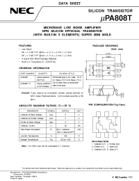 Datasheet UPA808 производства NEC