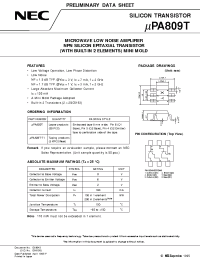 Datasheet UPA809T производства NEC