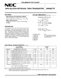 Datasheet UPA827TF-T1-A производства NEC
