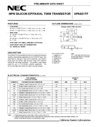 Datasheet UPA831TF-T1 производства NEC