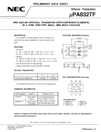 Datasheet UPA832TF-T1 производства NEC