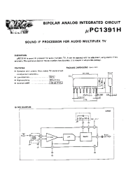 Datasheet UPC1391H производства NEC